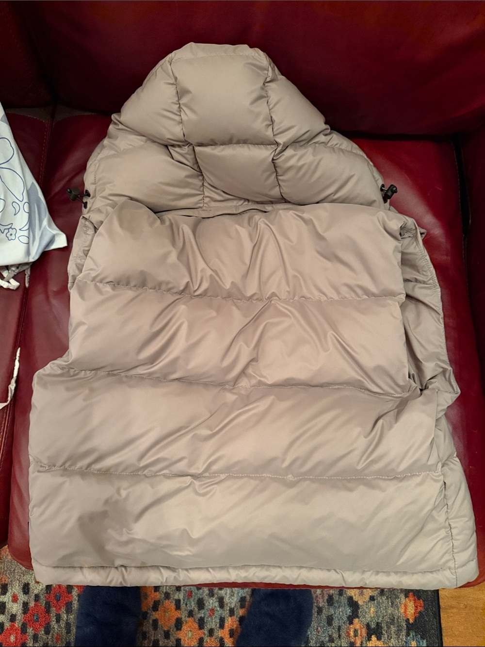 Aritzia Super Puff Vest Taupe - Picture 2 of 2